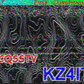 SSTV image received 2026-05-07 15:01