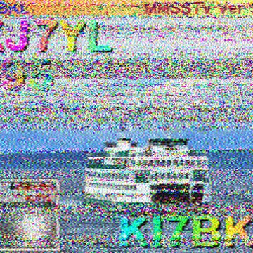 SSTV image received 2026-05-07 17:45