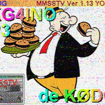 SSTV image received 2026-05-11 13:49