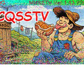 SSTV image received 2026-05-13 14:55