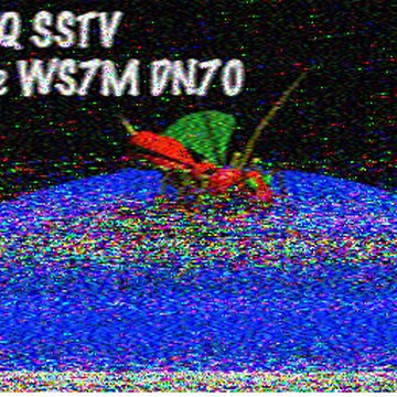 SSTV image received 2026-05-23 16:54