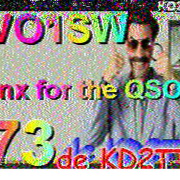 SSTV image received 2026-05-25 18:50