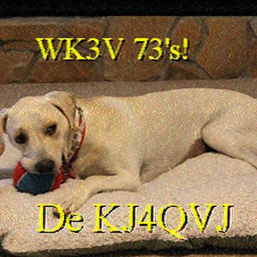 SSTV image received 2026-05-25 19:36