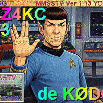 SSTV image received 2026-06-01 18:15