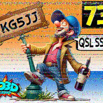 SSTV image received 2026-06-07 19:48