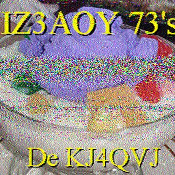 SSTV image received 2026-06-13 16:17