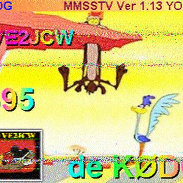 SSTV image received 2026-06-13 18:19