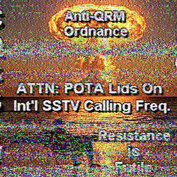 SSTV image received 2026-06-21 13:17