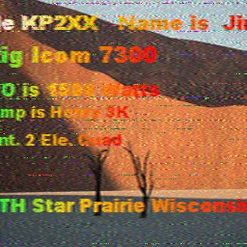SSTV image received 2026-06-21 23:18