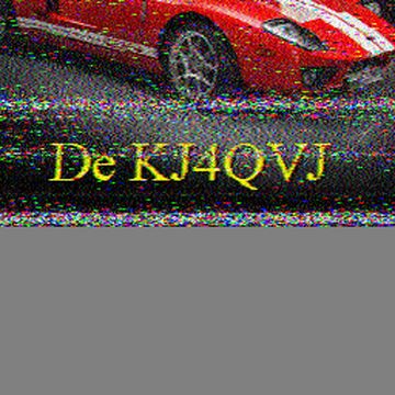 SSTV image received 2026-08-07 21:54