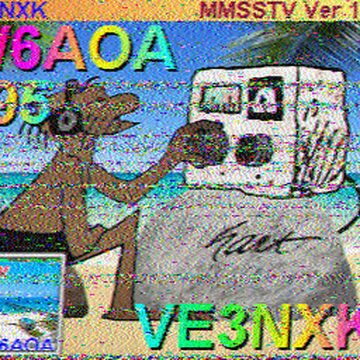 SSTV image received 2026-08-08 01:26