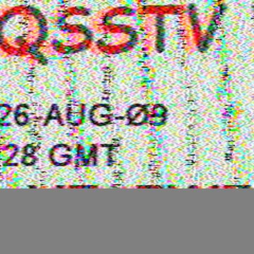 SSTV image received 2026-08-09 01:28